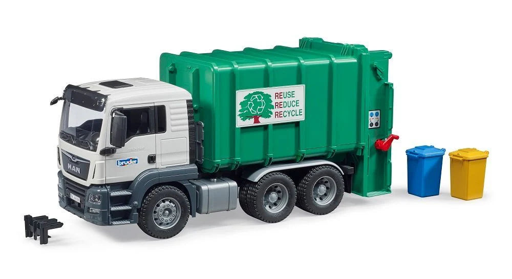 Bruder Man TGS Rear Loading Garbage Truck 03763