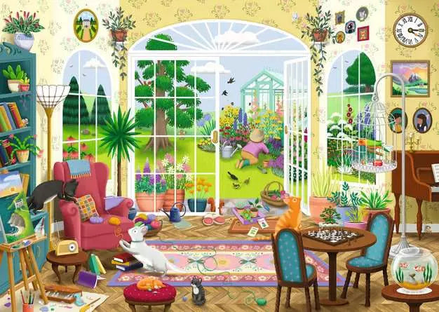 Ravensburger Puzzle- Summer Garden Parlour 1000pc