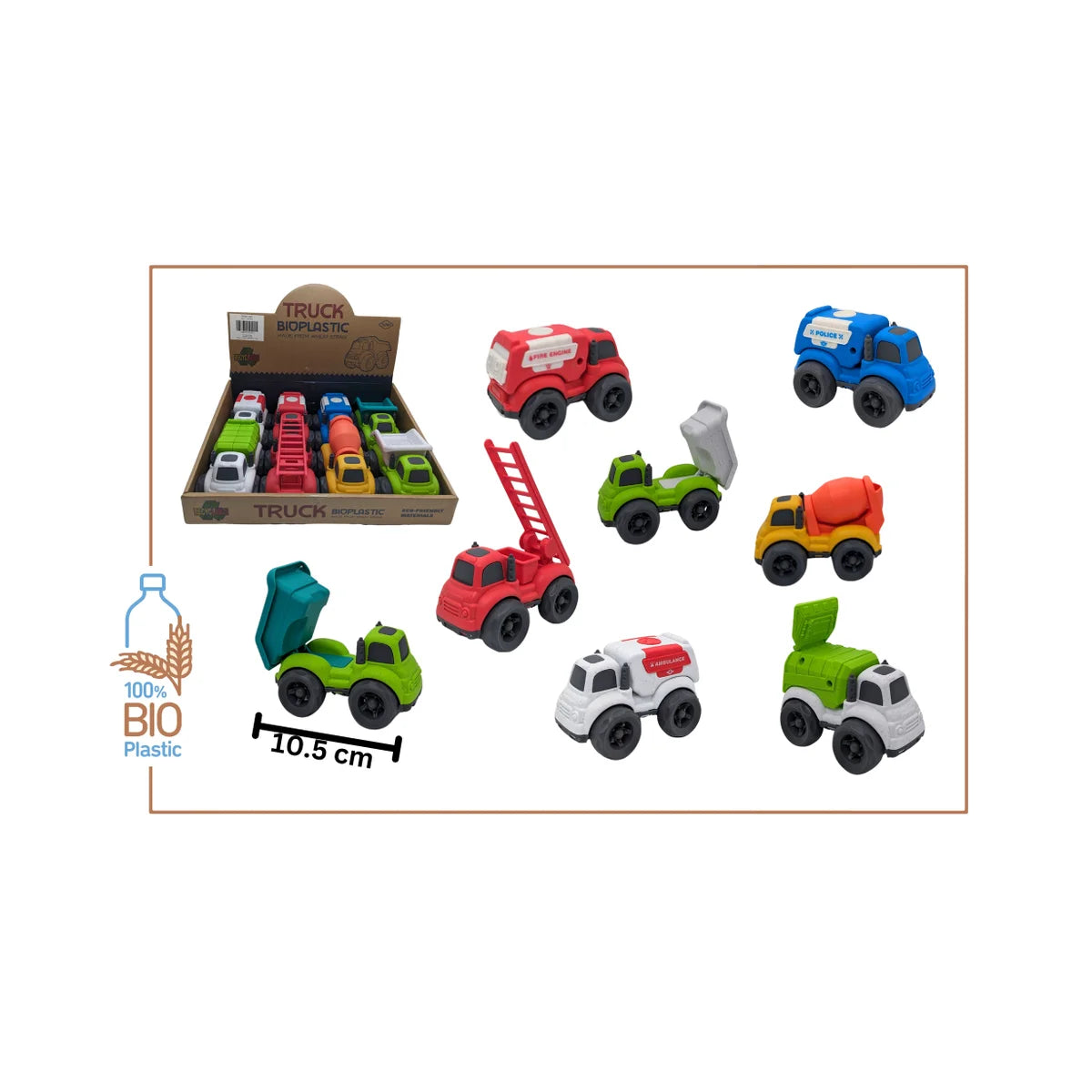 Bio Plastic Work Truck - 10cm