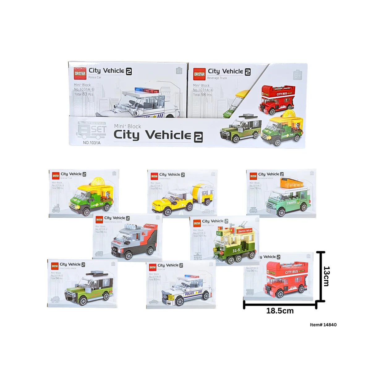 City Vehicle Building Blocks
