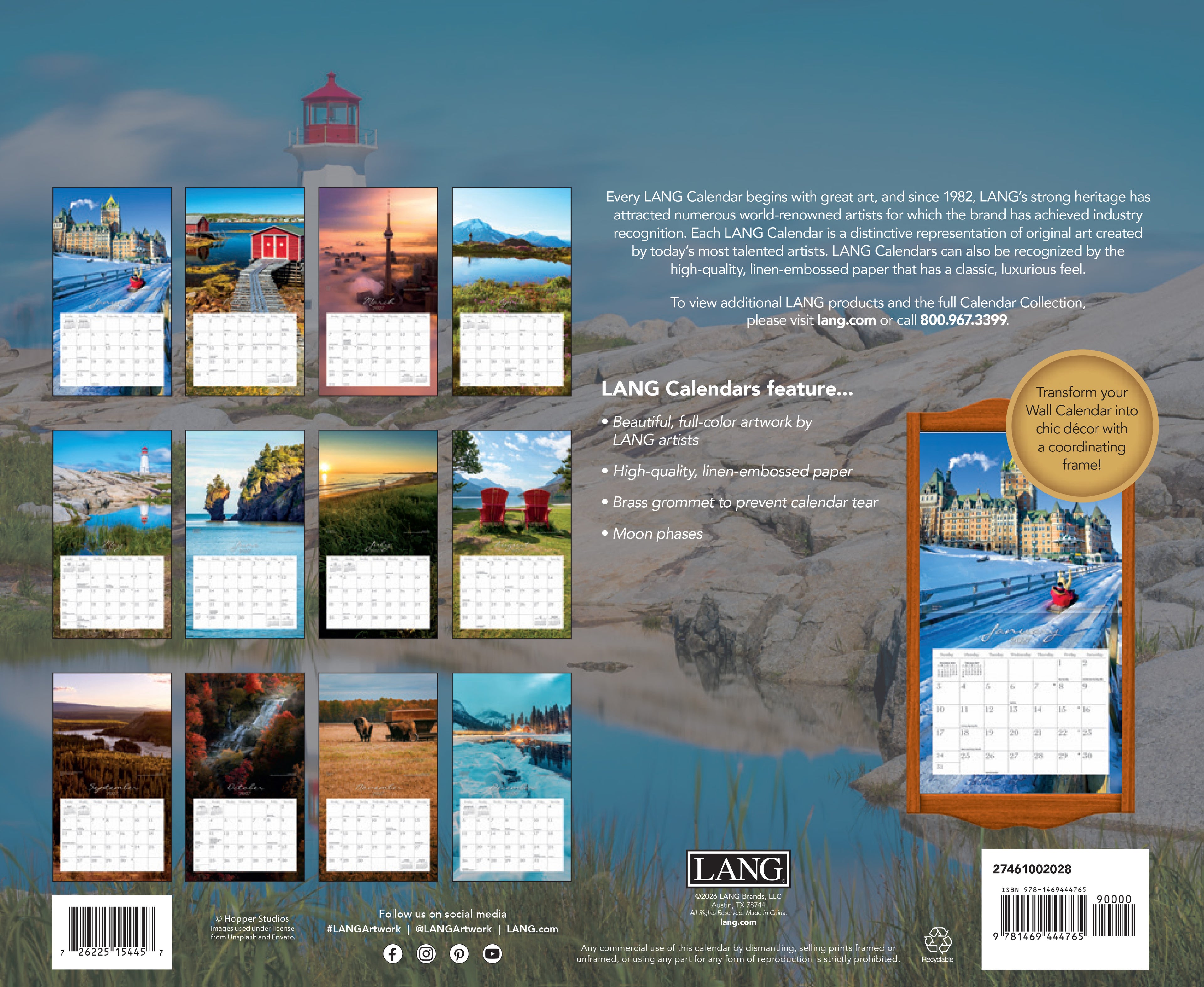 LANG 2027 Calendar- Oh, Canada