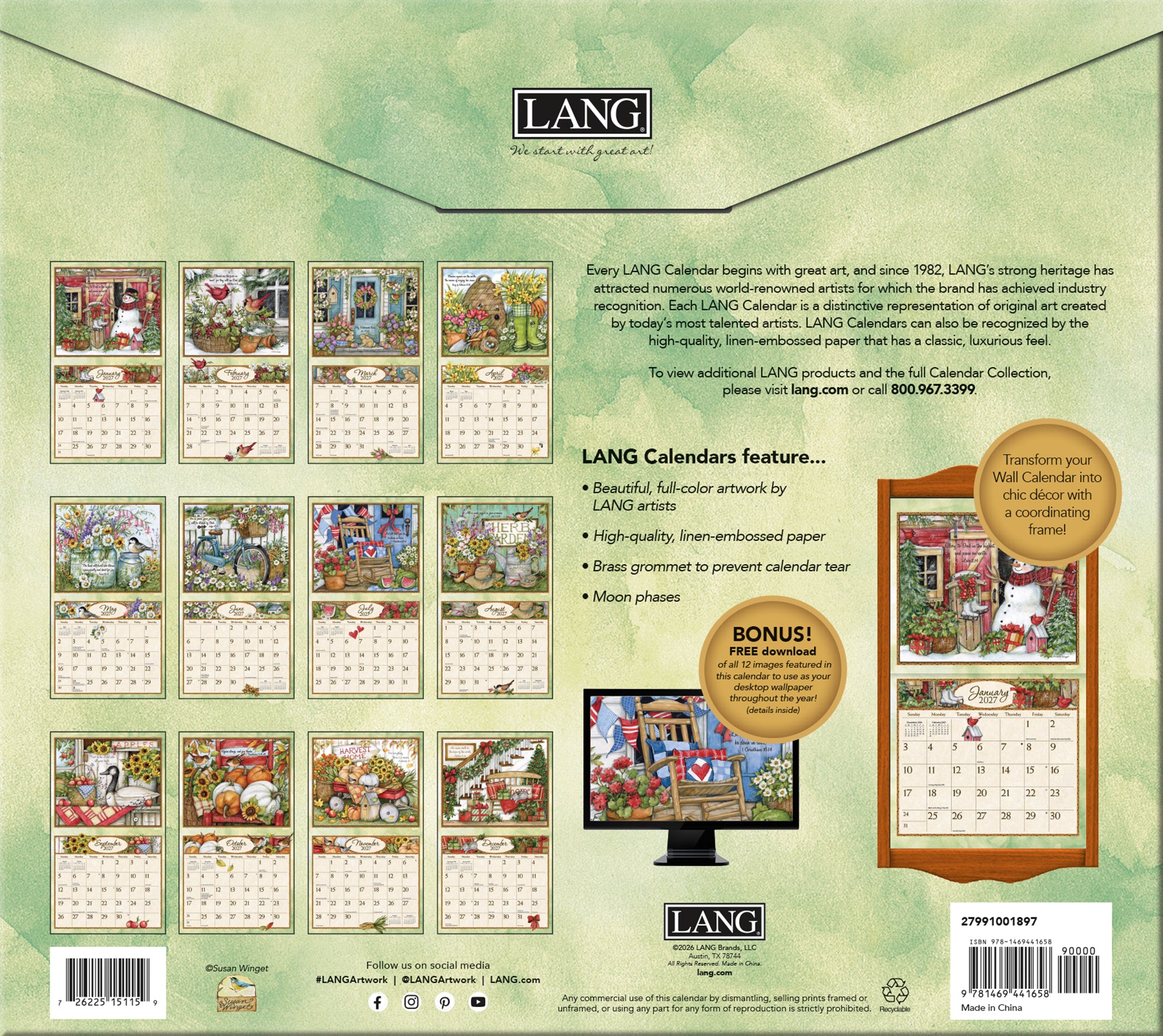 LANG 2027 Calendar- Bountiful Blessings