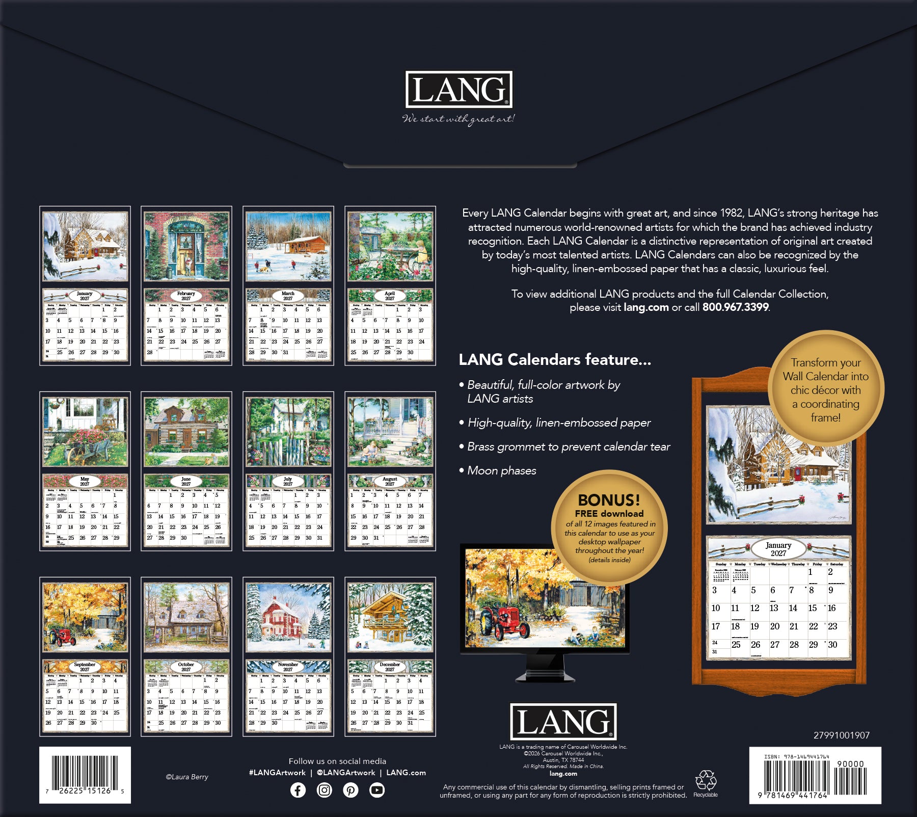 LANG 2027 Calendar- Country Welcome