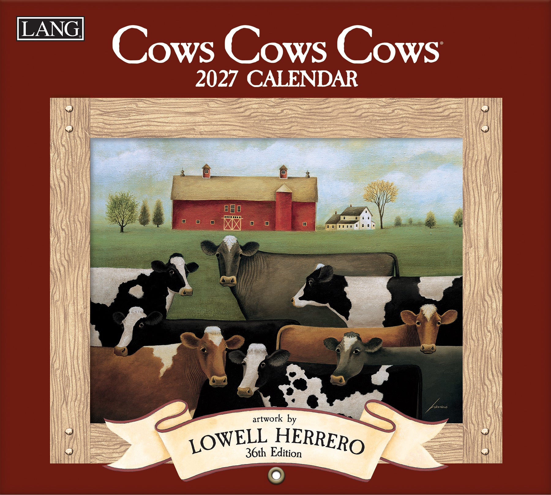 LANG 2027 Calendar- Cows Cows Cows