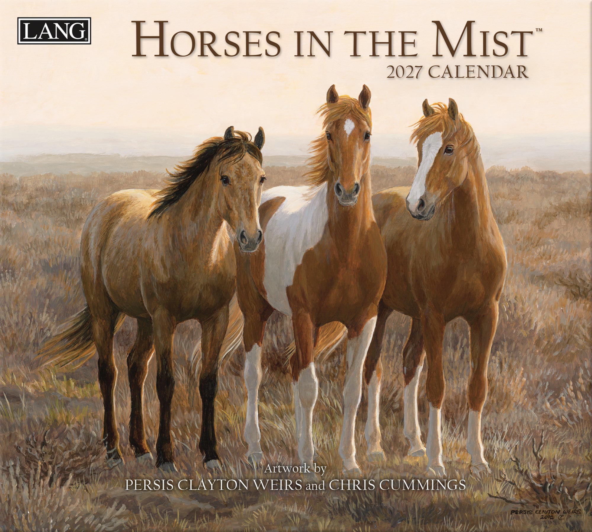 LANG 2027 Calendar- Horses In The Mist
