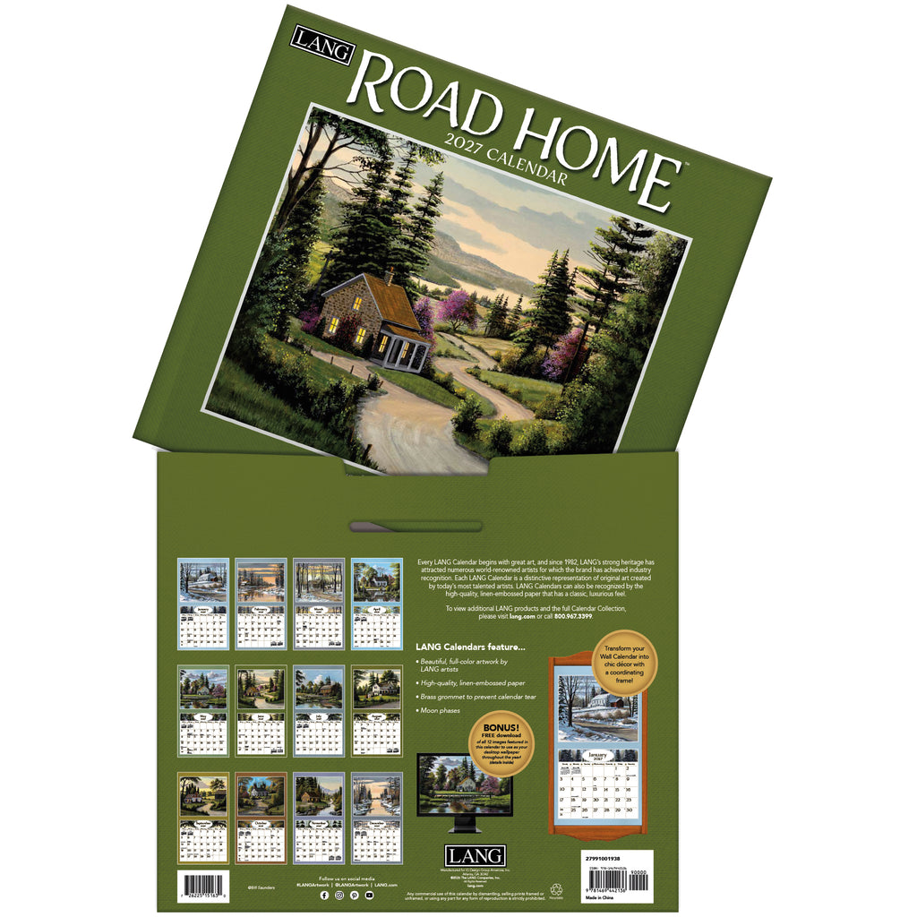 LANG 2027 Calendar- Road Home