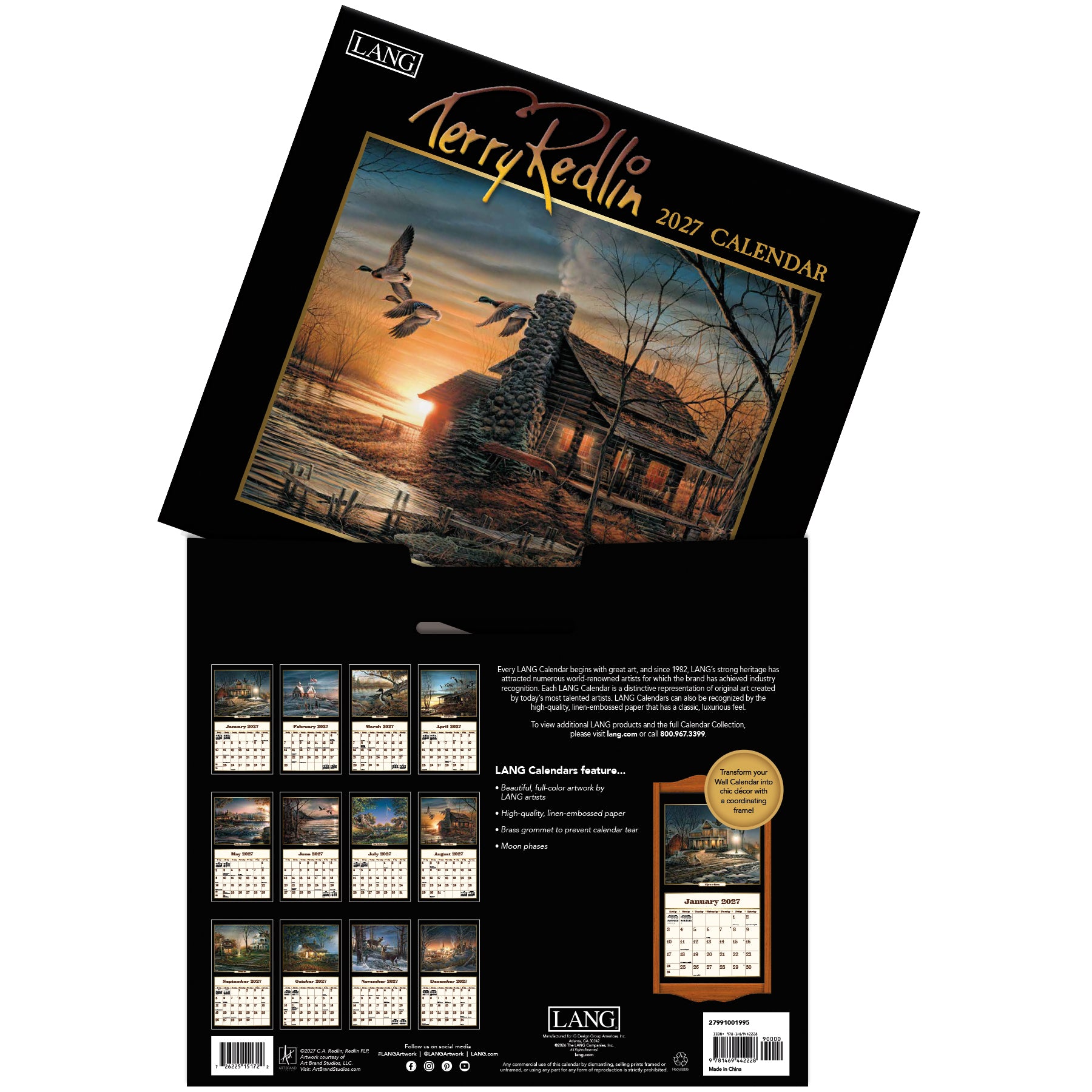 LANG 2027 Calendar- Terry Redlin