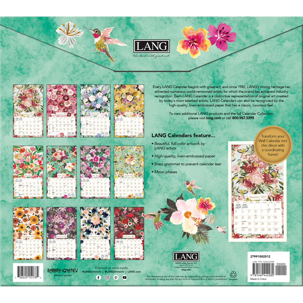 LANG 2027 Calendar- Wild At Heart