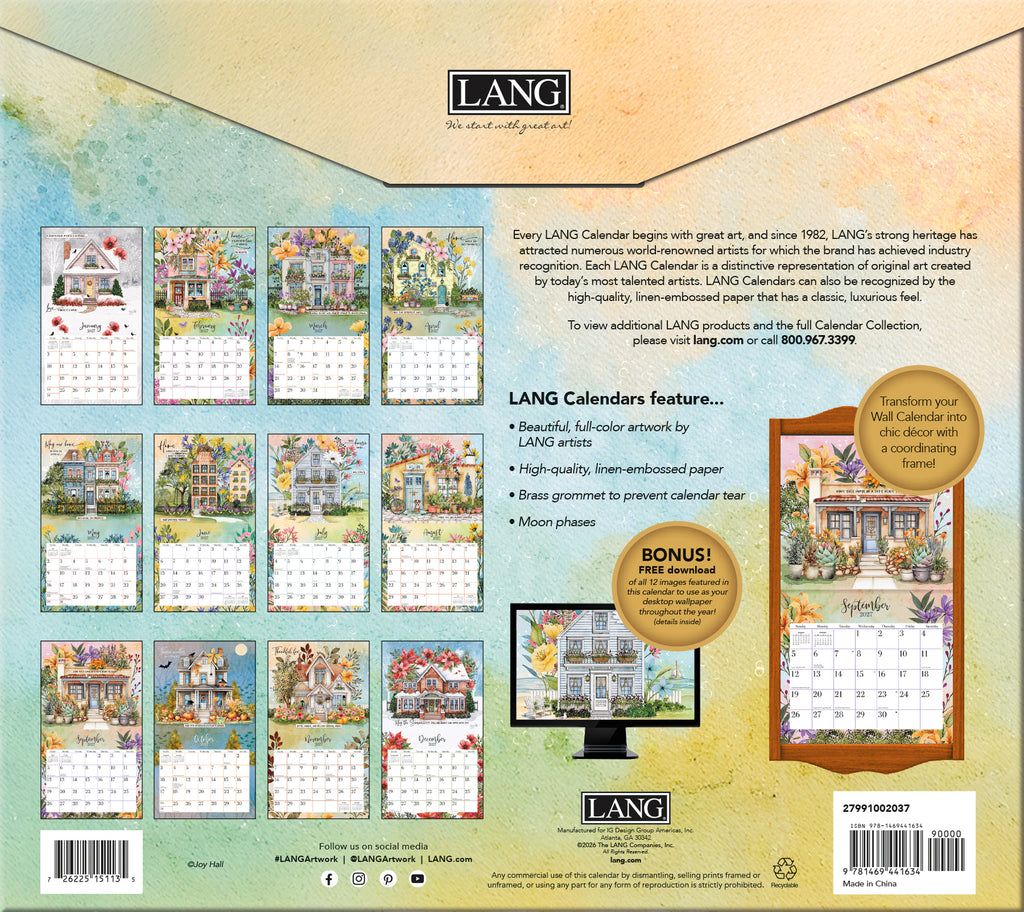LANG 2027 Calendar- Bless This Home