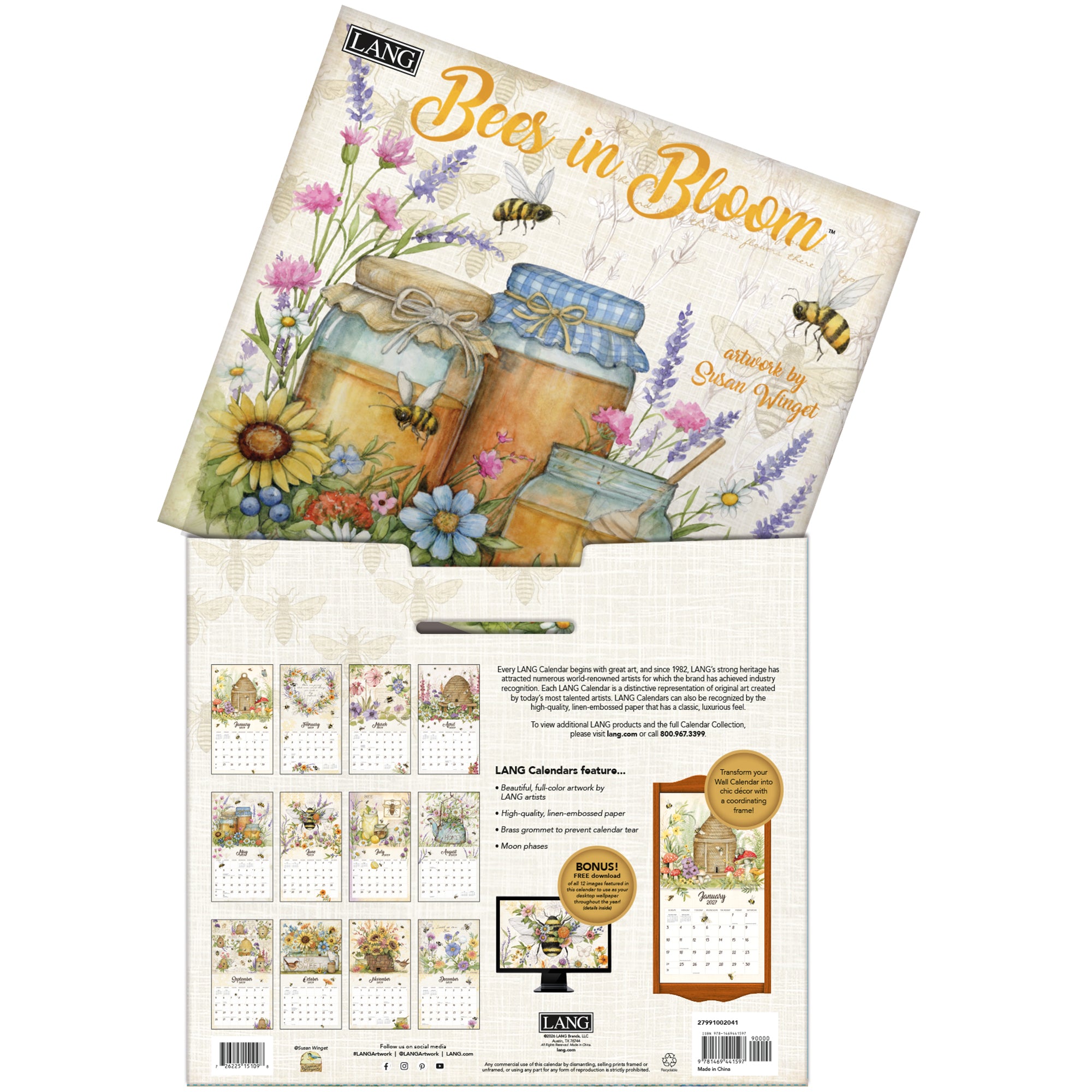 LANG 2027 Calendar- Bees In Bloom