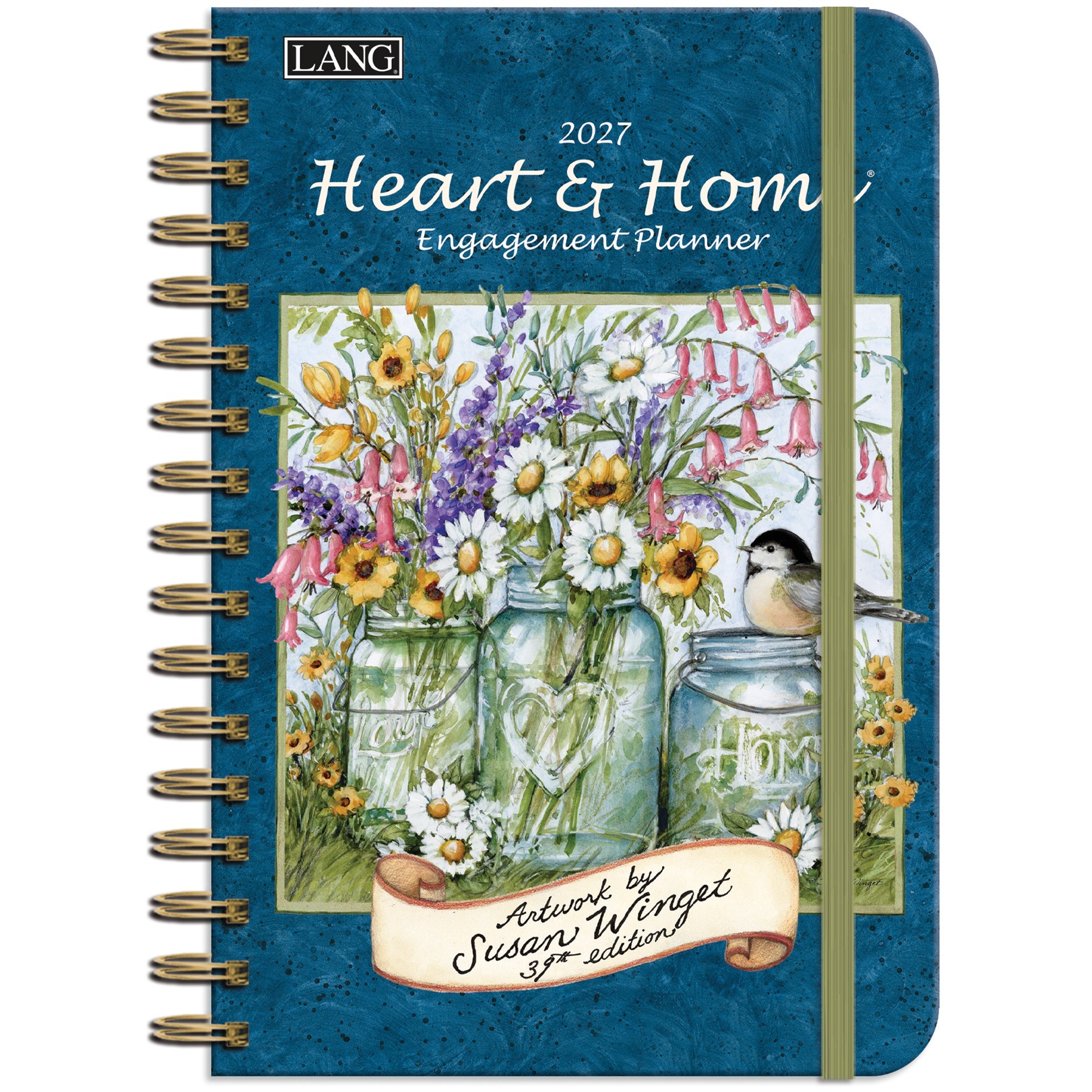 LANG 2027 Spiral Planner- Heart & Home