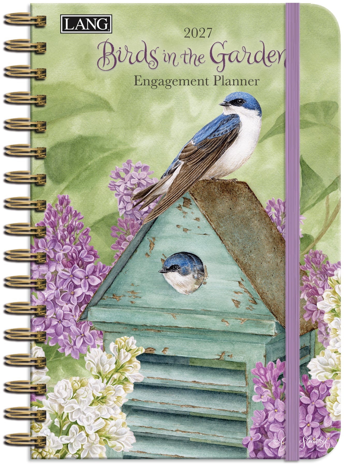 LANG 2027 Spiral Planner- Birds In The Garden