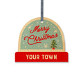 Merry Christmas Snowglobe GODERICH Ornament