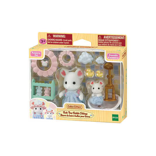 Bath Time Bubble Siblings: Calico Critters