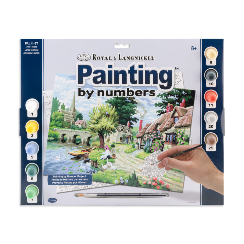 Large Paint By Number : Duck Feeding