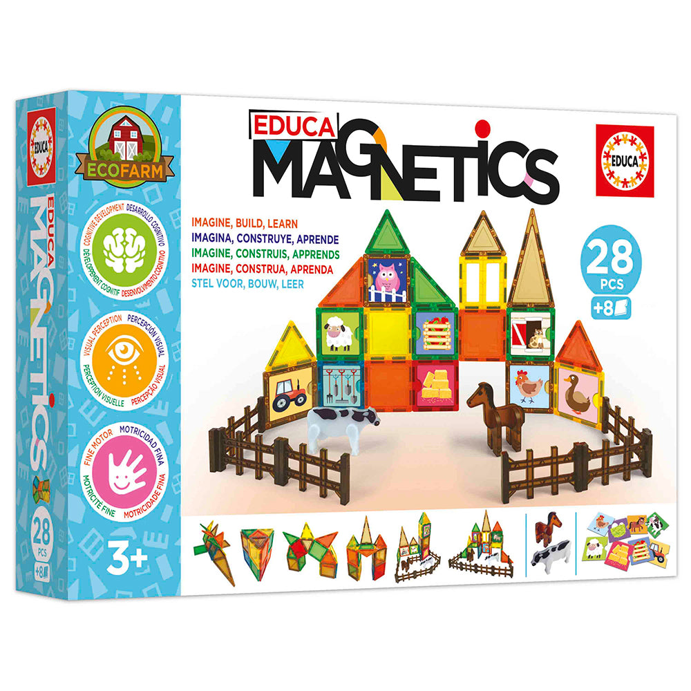 Educa Magnetics - Eco Farm 28 Pieces