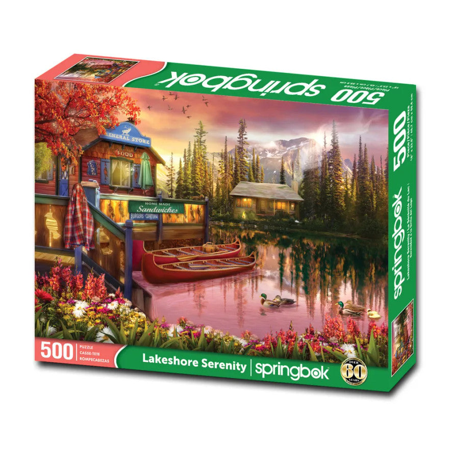 Springbok Puzzle- Lakeshore Serenity 500pc