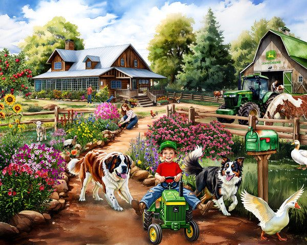 Springbok Puzzle- John Deere Life on the Farm 500pc