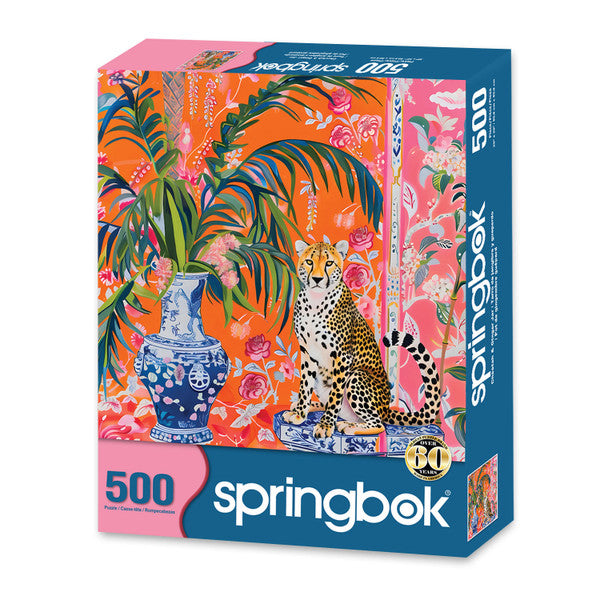 Springbok Puzzle- Cheetah and Ginger Jar 500pc