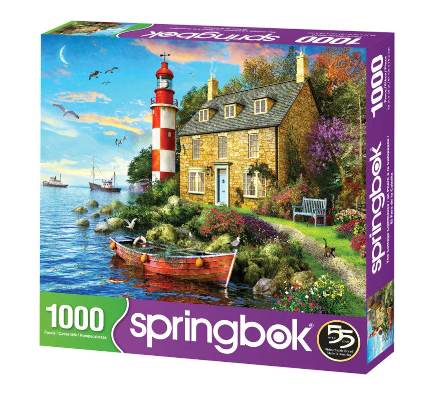 Springbok Puzzle- The Cottage Lighthouse 1000pc