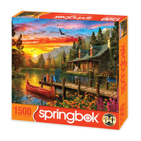 Springbok Puzzle -Cabin Evening Sunset 1500pc