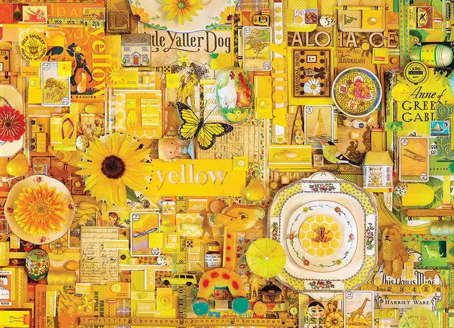 Cobble Hill Puzzle- Yellow 1000pc