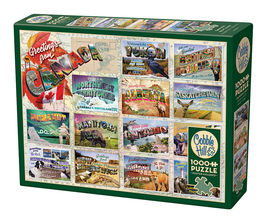 Cobble Hill Puzzle- Greeting from Canada 1000pc