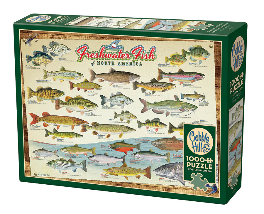 Cobble Hill Puzzle- Freshwater Fish of North America 1000pc