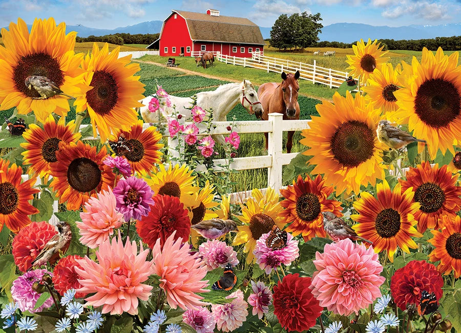 Cobble Hill Puzzle- Sunflower Farm 1000pc