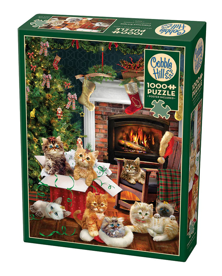 Cobble Hill Puzzle- Christmas Kittens 1000pc