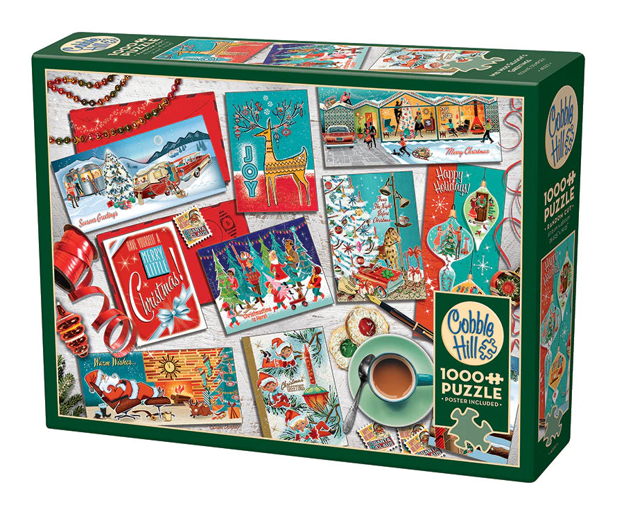 Cobble Hill Puzzle- Mid Mod Season's Greetings 1000pc (big box)