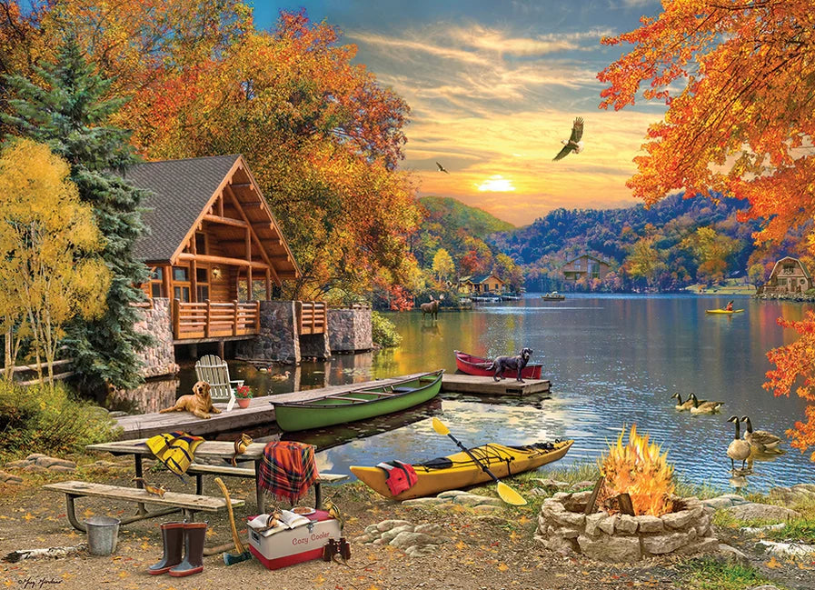 Cobble Hill Puzzle- Lakeside Retreat 1000pc