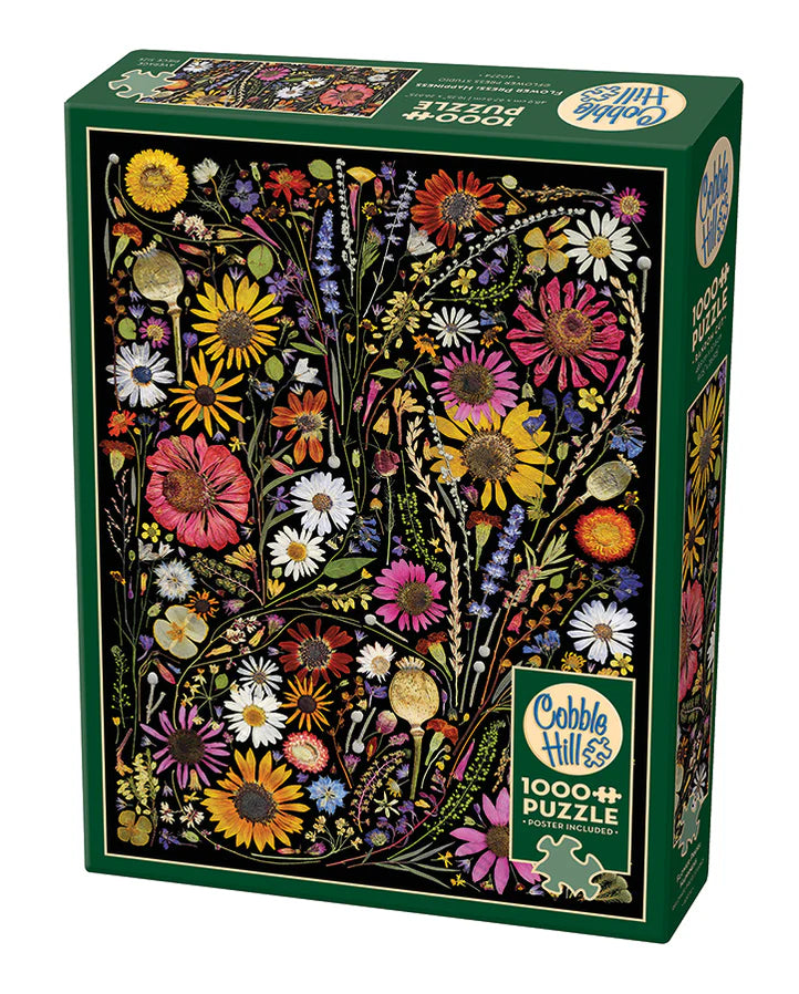 Cobble Hill Puzzle- Flower Press: Happiness 1000pc