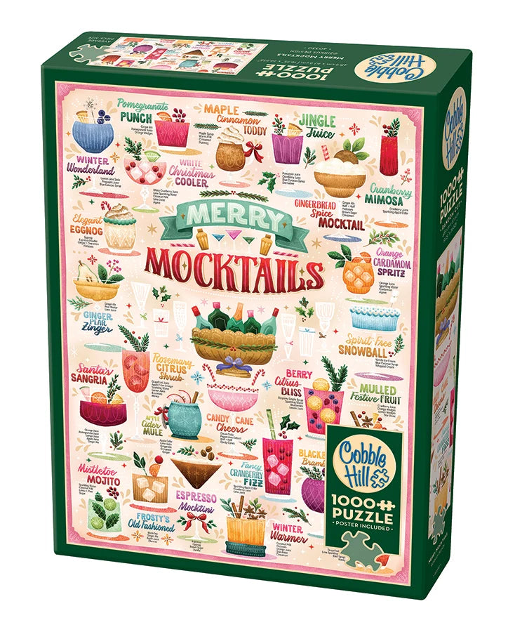 Cobble Hill Puzzle- Merry Mocktails 1000pc
