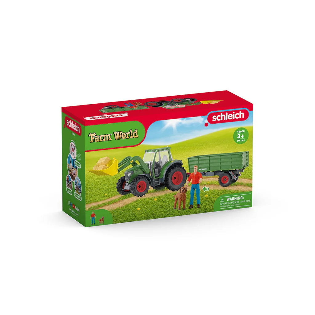 Schleich Tractor w/trailer 42608