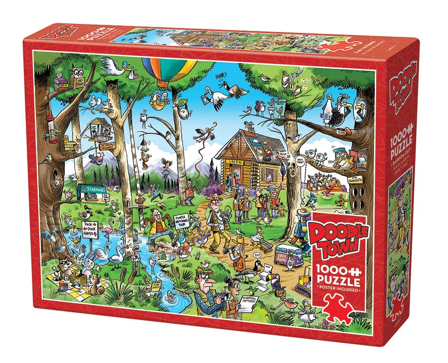 Cobble Hill Puzzle- DoodleTown: Birdwatcher's Paradise 1000pc