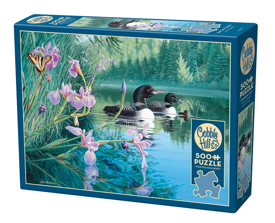 Cobble Hill Puzzle- Iris Cove Loons 500pc
