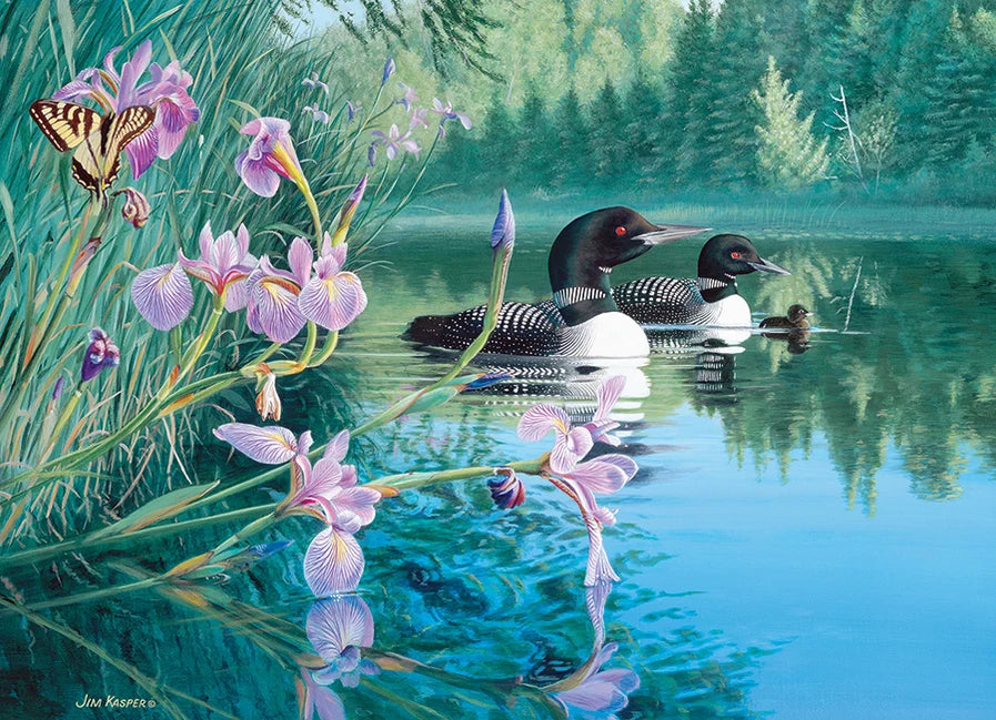 Cobble Hill Puzzle- Iris Cove Loons 500pc