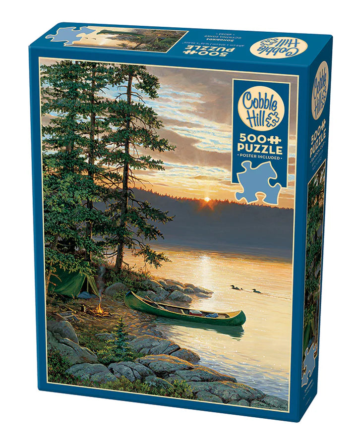 Cobble Hill Puzzle- Canoe Lake 500pc (big box)