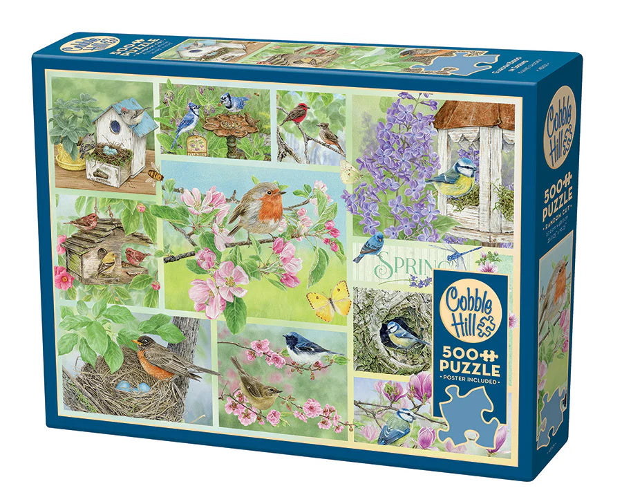 Cobble Hill Puzzle- Garden Birds in Spring 500pc