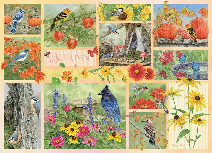 Cobble Hill Puzzle- Garden Birds in Autumn 500pc