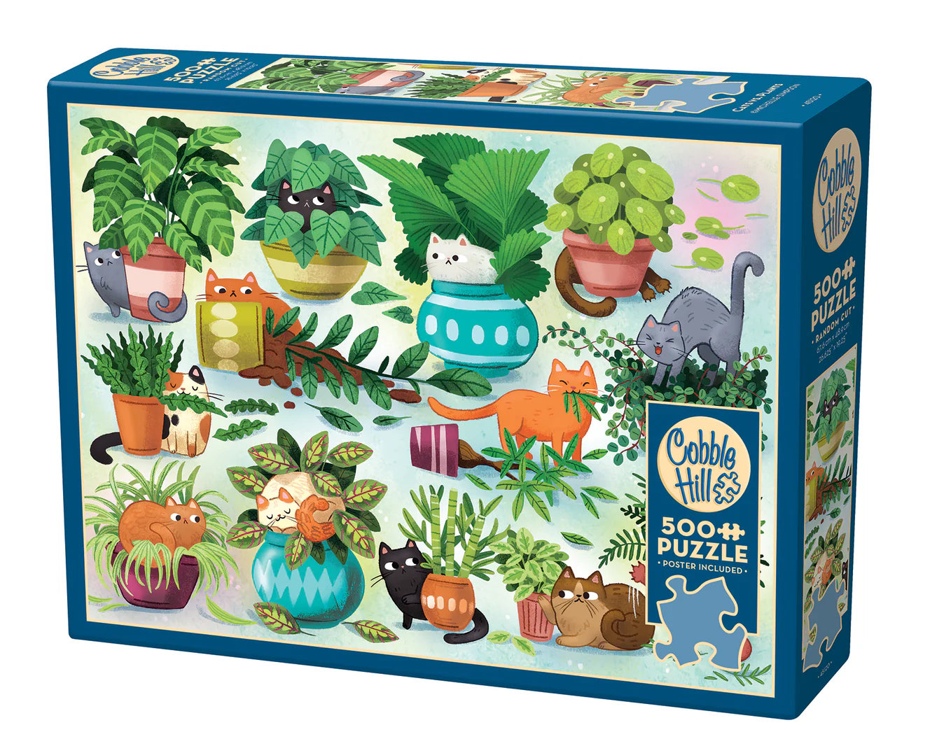 Cobble Hill Puzzle- Cats vs. Plants 500pc