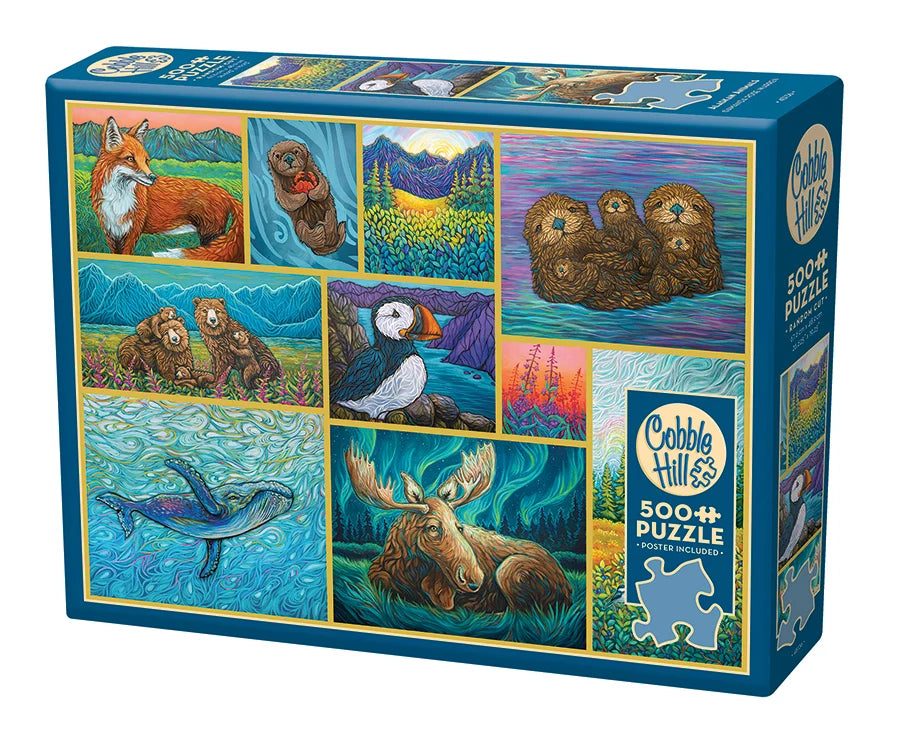 Cobble Hill Puzzle- Alaskan Animals 500pc