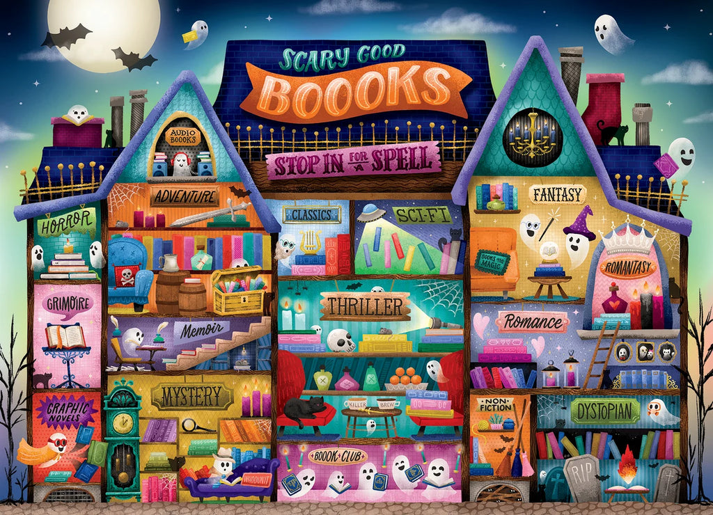 Cobble Hill Puzzle- Scary Good Boooks 500pc