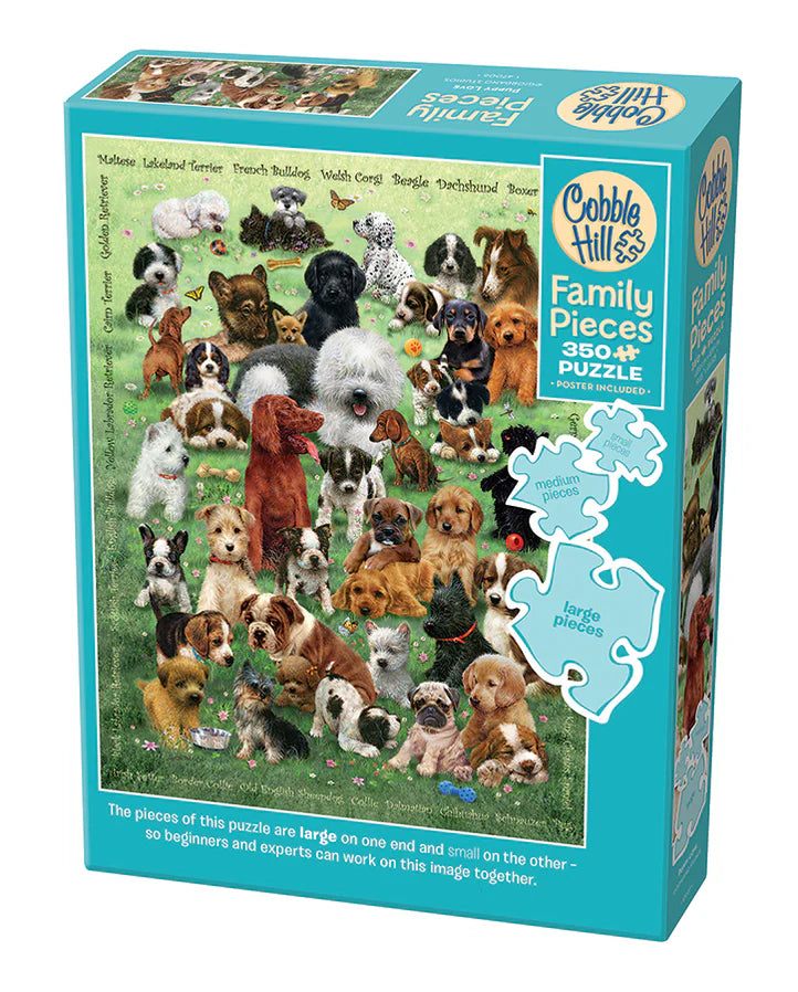 Cobble Hill Puzzle- Puppy Love 350pc