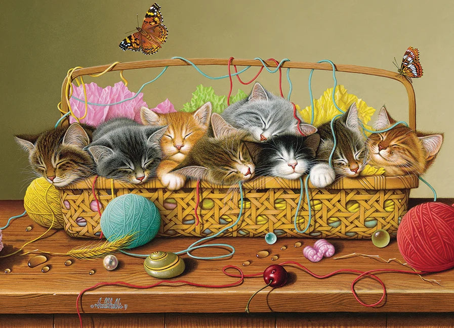 Cobble Hill Puzzle- Basket Case 350pc