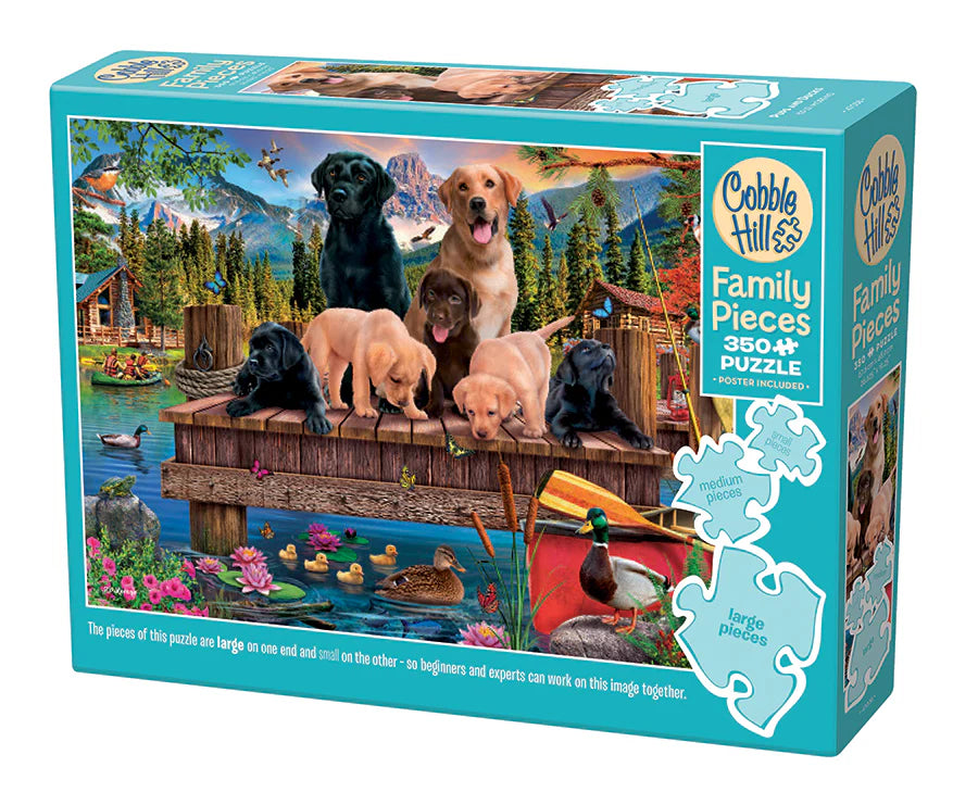 Cobble Hill Puzzle- Pups and Ducks 350pc