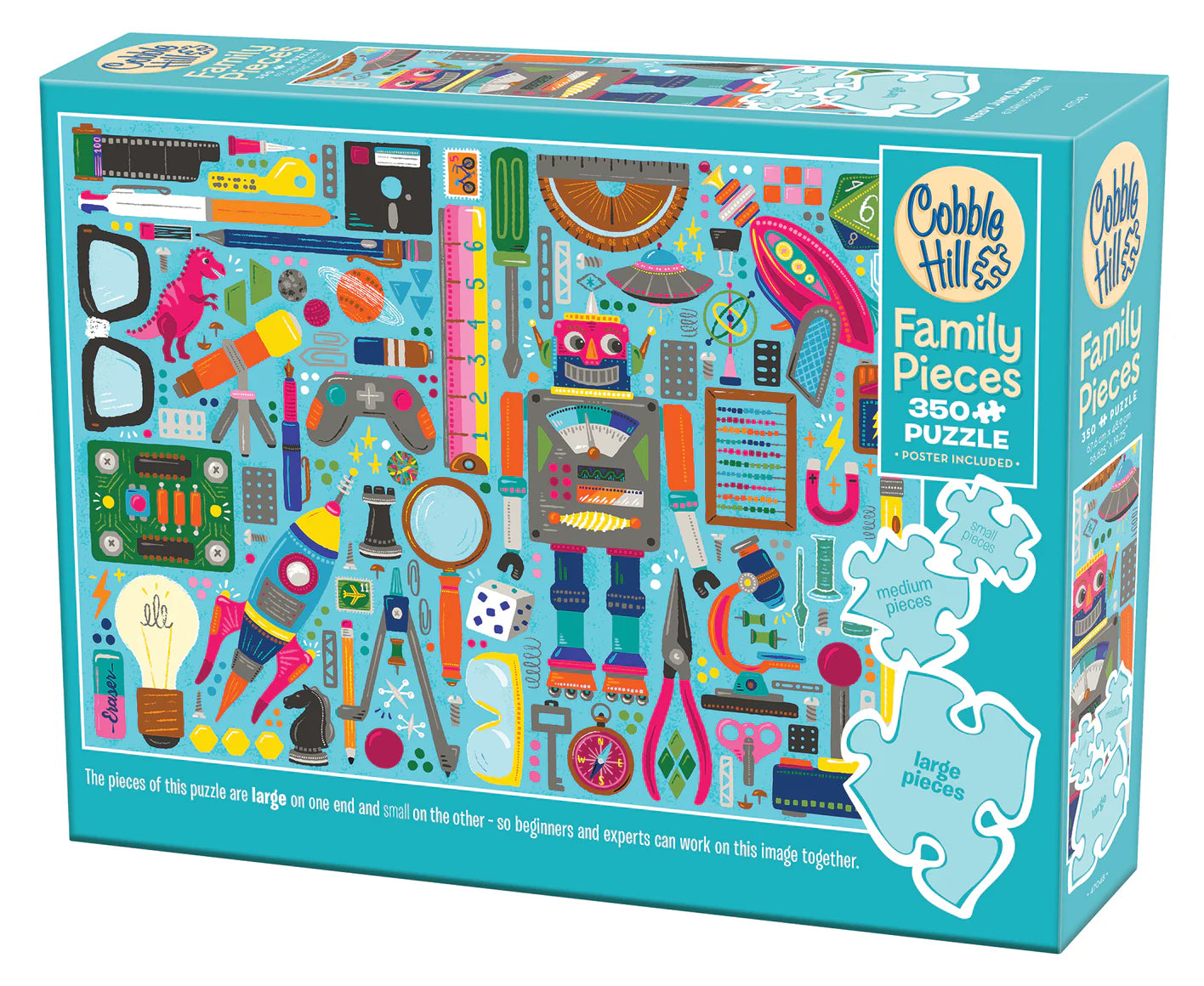 Cobble Hill Puzzle- Nerdy Junk Drawer 350pc