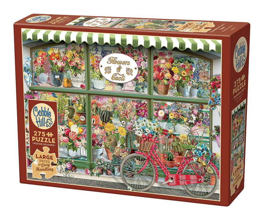 Cobble Hill Puzzle- Flowers & Cacti Shop 275pc