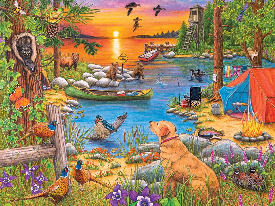 Cobble Hill Puzzle- Camping at Sunset Cove 275pc